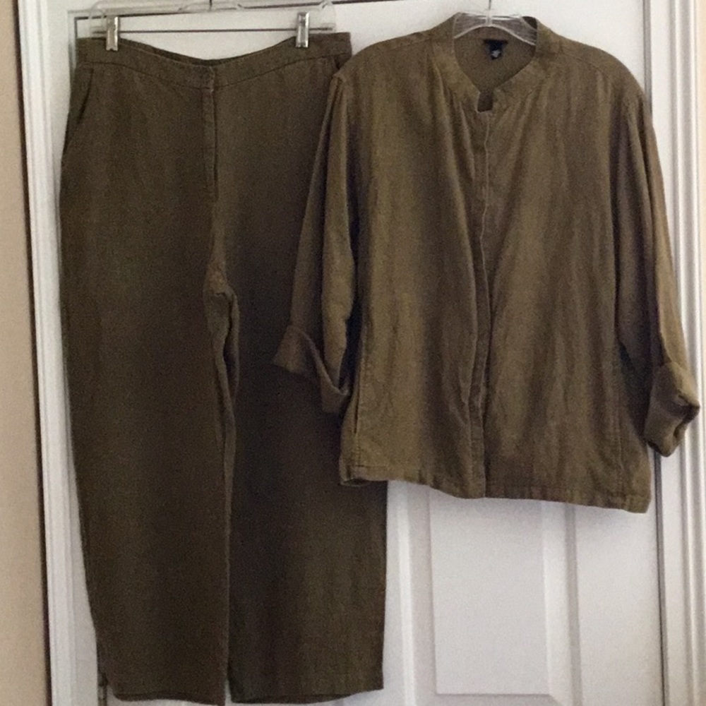 Vintage Eileen Fisher 2 pc pants & cropped jacket.   2 PCs for a nominal price.